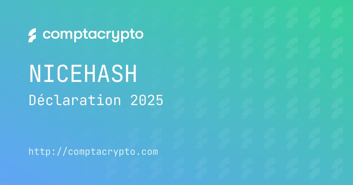 Déclaration minage Nicehash 2025 : mode d’emploi complet