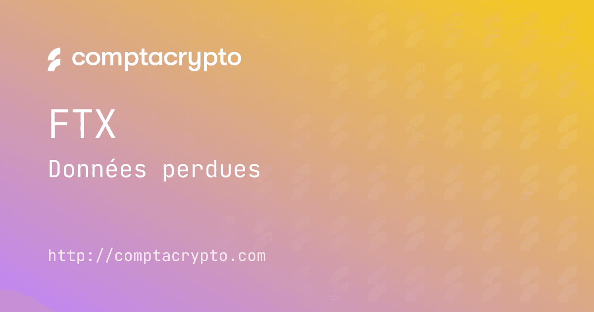 Perte d’accès aux données FTX