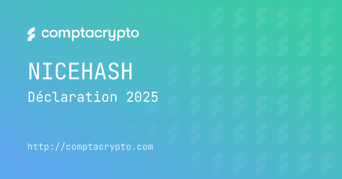 Déclaration minage Nicehash 2025 : mode d’emploi complet